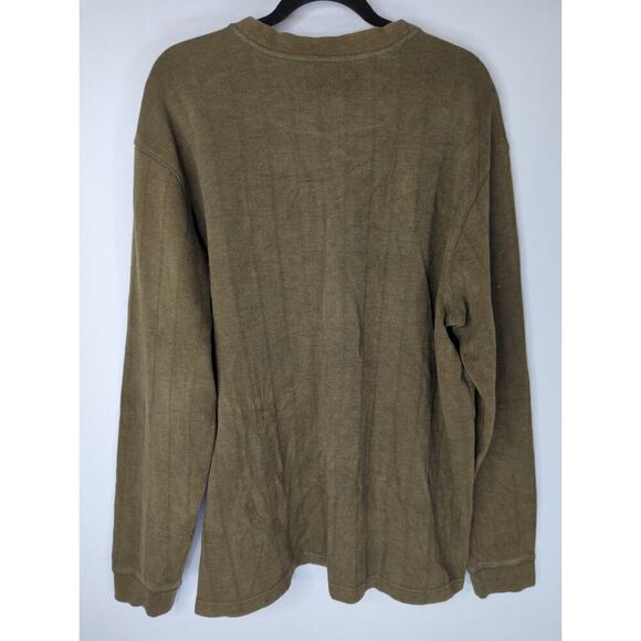 Columbia Mens Green V-Neck Pullover Sweater‎ Cabincore Casual Size XL - Picture 4 of 9